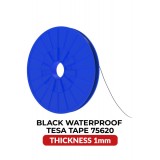 Banda Adeziva Tesa, 1mm, 25m, Acrilic, Impermeabila, Neagra