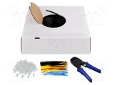 Cablu U/UTP 4x2x24AWG Goobay 305m exterior CCA PE negru