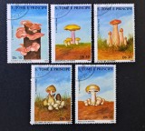Ciuperci - Sf&acirc;ntul Toma și Principe 1988 - Set 5 Timbre Ciuperci CP1_I