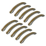 Set 10 Manere din plastic, HL024, lungime 127 mm, distanta gauri 96 mm, mustar