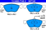 ATE 13.0460-7140.2 set placute frana,frana disc