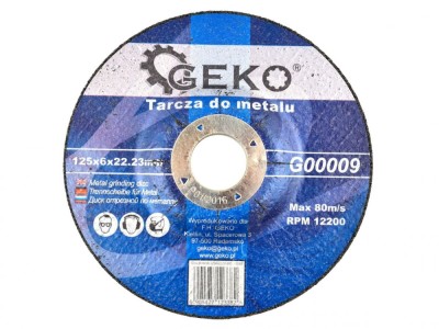 Disc slefuire 125x6x22.23mm, GEKO G00009 foto