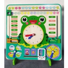 Calendar educativ din lemn Broscuta