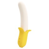 Vibrator PRETTY LOVE Banana Geek, &icirc;n formă de banană, 3 funcții de penetrare automată, 7 funcții de vibrație, galben