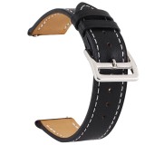 Curea piele, compatibila cu Fossil Q Marshal, Telescoape QR, 22mm, Black Night, Very Dream