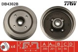 Tambur frana Opel Corsa C, Tigra Twintop Motor 1.0, 1.2, 1.2, 1.2 16V, 1.2 Twinport, 1.3 Cdti, 1.3 Cdti, 1.3 Cdti 16V, 1.4, 1.4, OE 418001