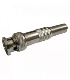 Mufa BNC tata cu protector cablu capac metal fixare rapida cu surub, Oem