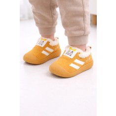 Pantofi galben mustar imblaniti - Stripes (Marime Disponibila: Marimea 22)