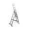 Scara aluminiu, 3 tronsoane, 6 trepte, max 150 kg, 3.71 m, Drabest
