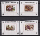 S. TOME E PRINCIPE PASARI MI: 3777-3780 MNH, Nestampilat