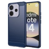 Husa Xiaomi Redmi Note 14 4G (Standard) Asteroid GSM Carbon Silicone, albastru
