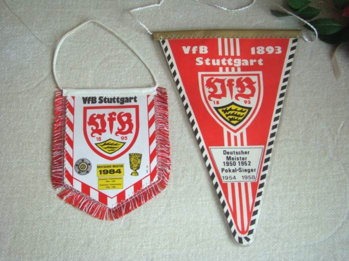 Doua Fanioane Originale 1958 si 1984 - VFB Stuttgart