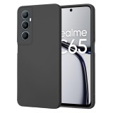 Husa premium din silicon pentru realme c65 - softflex, microfibra, black