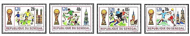 Senegal 1974 - CM fotbal Germania, serie neuzata
