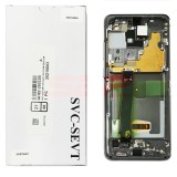 LCD+Touchscreen cu Rama Samsung Galaxy S20 Ultra / G988 GRAY Original Service Pack