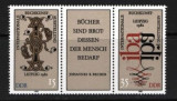 GERMANIA (DDR) 1982 &ndash; EXPOZITIA DE CARTE LEIPZIG, SERIE IN BLOC MNH, DR4, Oameni, Nestampilat