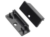 Obturator Negru pentru Profil LED WIDE24, Set 20 Bucăți