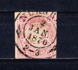 TSV$ - BAYERN, 1867 - 1868 MICHEL 15, 3 KREUZER, STAMPILAT