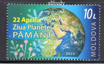 MOLDOVA 2023, Ziua Pamantului, Plante, serie neuzata, MNH foto