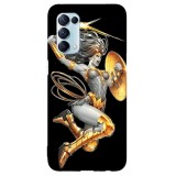 Husa compatibila cu Oppo A54 5G model Wonder woman, Silicon, TPU, Viceversa, Transparent, Carcasa