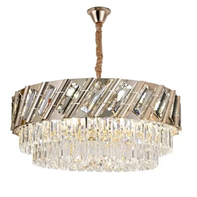 Candelabru Cristal Bradley 10x E27 Auriu foto