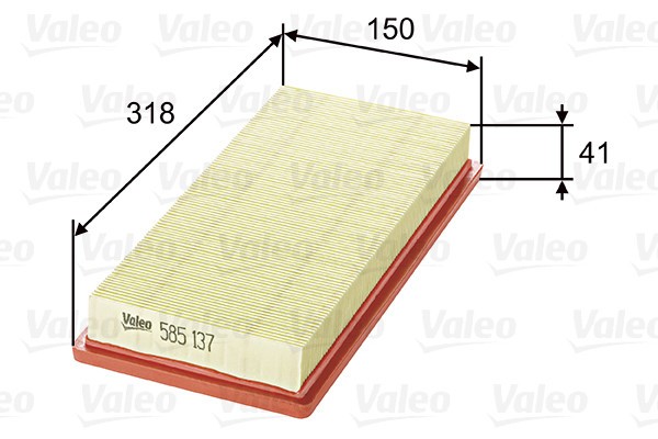 VALEO 585137 Filtru aer