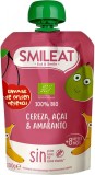Piure din cirese &amp; acai si amaranth +8 luni Bio, 100g, Smileat