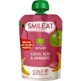 Piure din cirese &amp; acai si amaranth +8 luni Bio, 100g, Smileat
