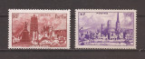 Franta 1945 - Timbre de caritate - Catedrale distruse, 3 serii, 6 poze, MNH, Nestampilat