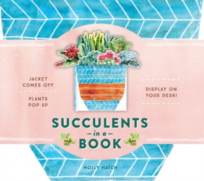 Succulents in a Book (a Bouquet in a Book): Jacket Comes Off. Plants Pop Up. Display on Your Desk! foto