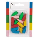Radiere Topper pentru Creioane, Set 15 buc, Multicolore, CMCLASS