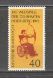 Germania.1972 Jocuri mondiale ale persoanelor cu handicap MG.296, Nestampilat