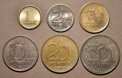Ungaria 2004 - 1,2,5,10,20 si 50 forint foto