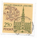 Polonia - A 400-a aniversare a orasului Zamosc, 1980 - obliterat