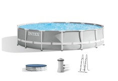 Piscina supraterana Intex Prism Frame Premium 457x107 cm cu filtru si scara