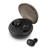 Căști wireless , Bluetooth 5.0, control tactil, carcasă de &icirc;ncărcare 300 mAh, autonomie p&acirc;nă la 4 ore, negru