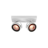 Spot - Ceiling fixture Wally,4373,AC220-240V, 50/60 Hz, IP 20,2*Gu10,ES111, double, white