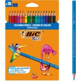 Creioane colorate Tropicolors P/18, BIC