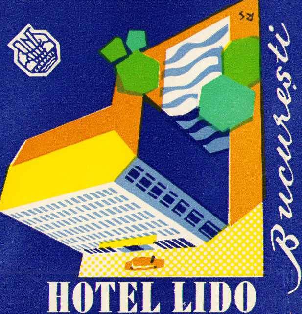 HST A95 Etichetă reclamă Hotel Lido București ONT Carpați
