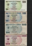 Cumpara ieftin Set 4 bancnote Zimbabwe #16, Africa