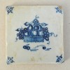 &quot;Vas cu fructe&quot; placa ceramica de Delft sec 18