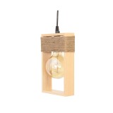 Suspensie Rodos sfoara 1XE27, lemn natur, Erste