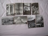 LOT de 7 carti postale cu fotografii din Romania si o felicitare alb-negru din anii '60