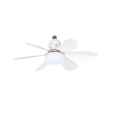 Cumpara ieftin Ventilator de tavan cu iluminare LED Zilan ZLN4590, Diametru 52 cm, 3 trepte viteza, Telecomanda, 3 nuante culoare, 15W