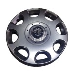 Capace roti Alfa Romeo R15, ABS, Gri/Negru, Compatibile Universal, Set 4 buc