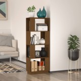 vidaXL Bibliotecă/Separator cameră maro miere 51x25x132 cm lemn pin