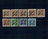Cehoslovacia 1919 - Supratipar pe Austria, marci pentru ziare, lot marci stampilate si nestampilate