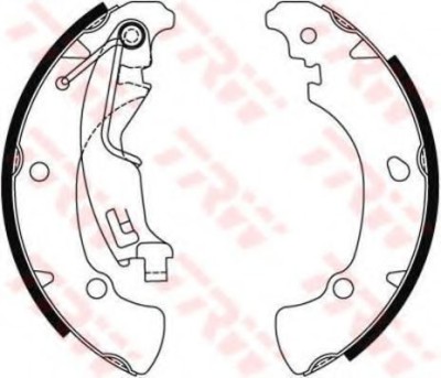 Set saboti frana FIAT GRANDE PUNTO (199) (2005 - 2016) TRW GS8488 foto