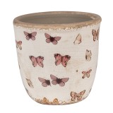 Cumpara ieftin Set 2 ghivece flori ceramica Fluturasi 13x12 cm