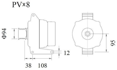MAHLE MG 934 Generator / Alternator foto